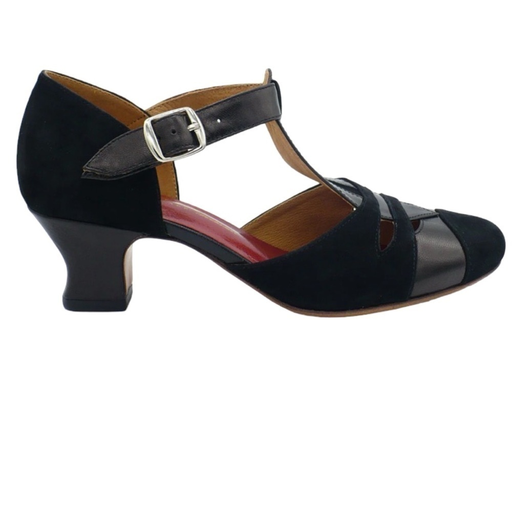 RE-MIX Classic Vintage Footwear Tribeca Black Heels shoes size 5.5 - Picture 4 of 13